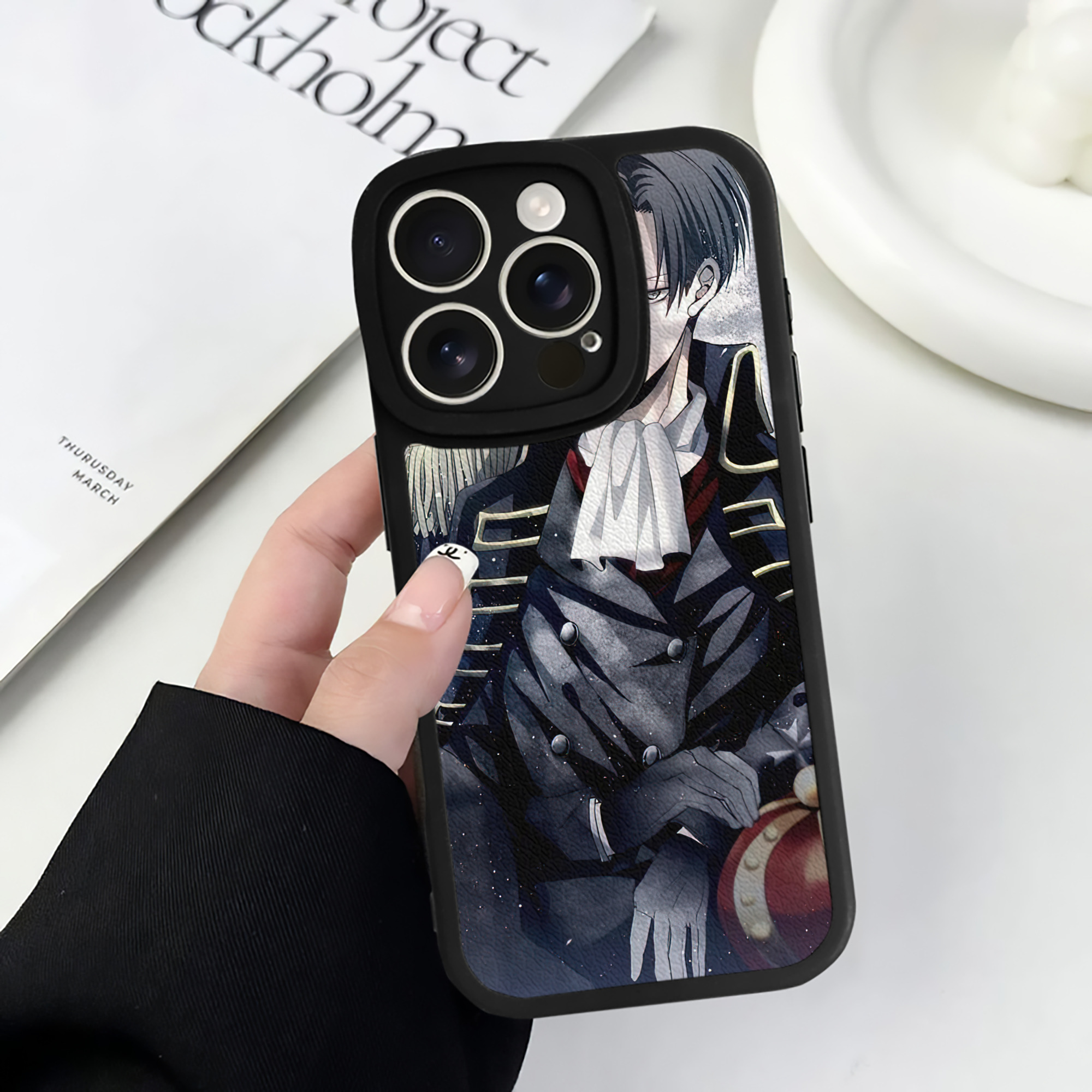 （画像用） 進撃の巨人 Attack on Titan 【iPhone 16シリーズ対応】シリコンスマホケース（レザー調） 材質：シリコン
